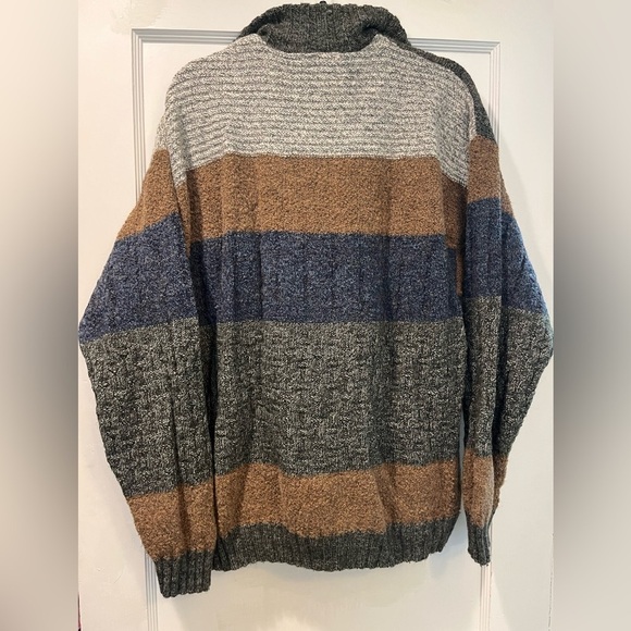 Vintage Dad Quarter Zip Sweater Enzo Lorenzo Size Approx L/XL - Picture 3 of 3